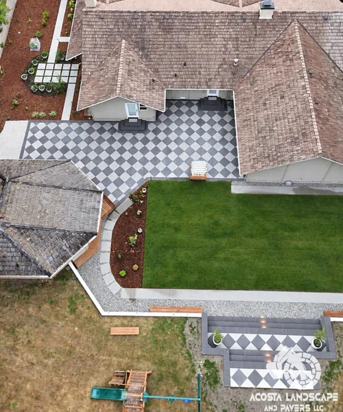 Architectural Hardscape & Modern Courtyard Living in Clyde Hill 